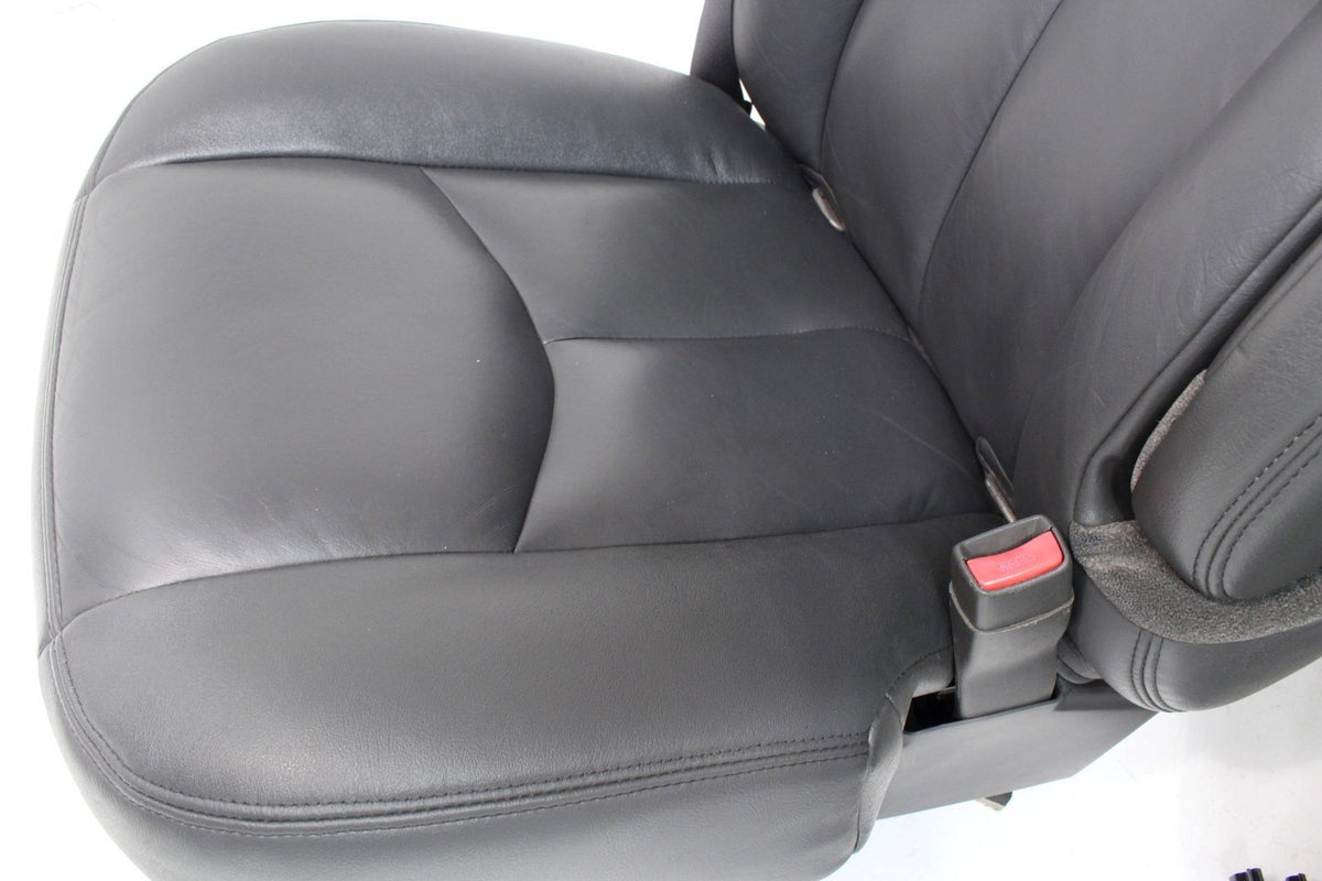 99-06 Sierra Silverado Front Seats, Dark Pewter Leather, Power Lumbar Bolster