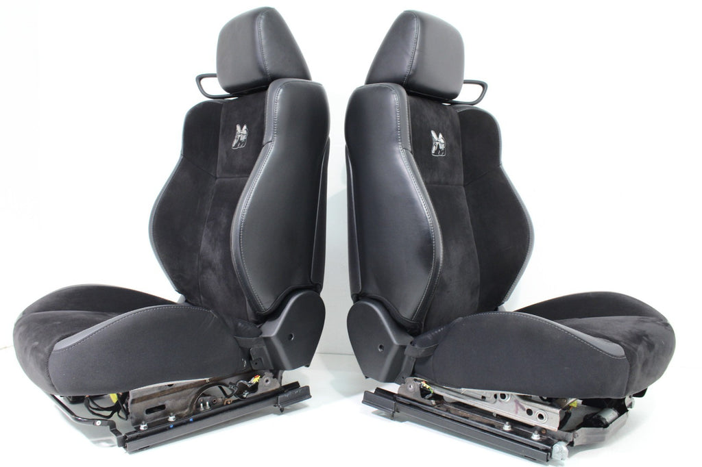 2008 - 2023 Dodge Challenger Seats, Black Leather w/ Alcantara Suede, Scat Pack