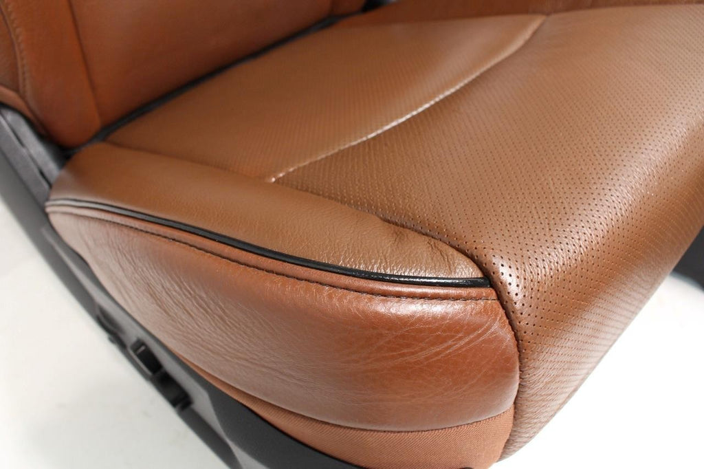 2002 - 2018 Ram Longhorn Seats Set, Crew Cab Cattle Brown Leather Heat & Cool