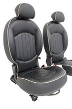 2011-2016 Mini Countryman R60 Seats, Lounge Leather Front Rear Bucket Set Black