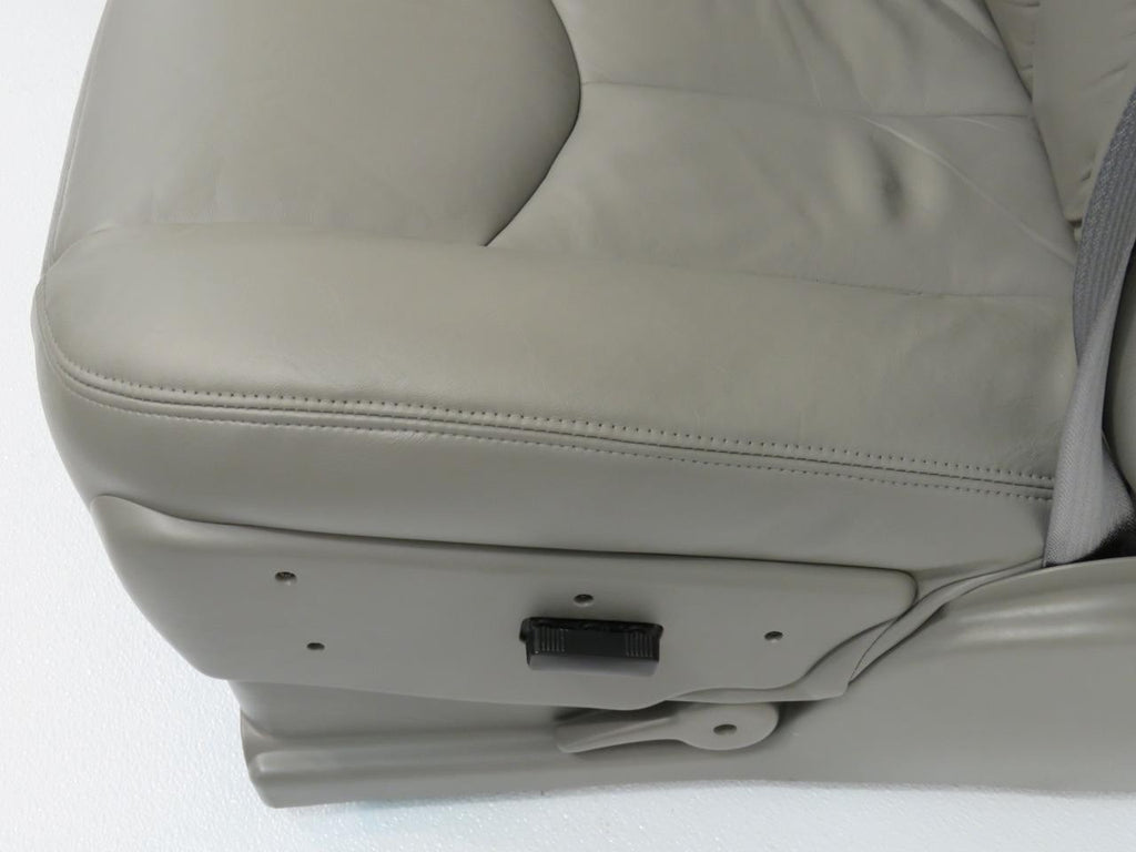 1999-2007 Sierra Silverado Seats, Pewter Gray Leather Power Driver w/o Armrests