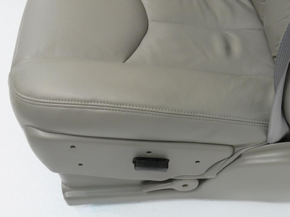 1999-2007 Sierra Silverado Seats, Pewter Gray Leather Power Driver w/o Armrests