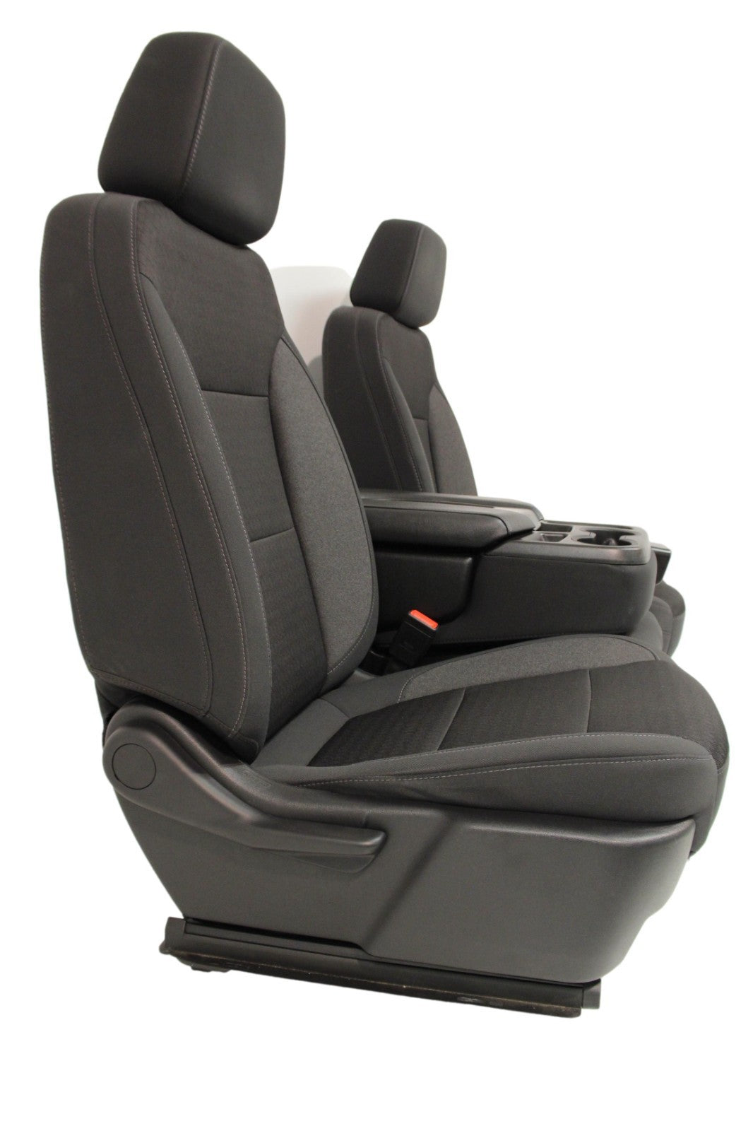 2019 - 2026 Chevy Silverado Split Bench Seat, LT Black Cloth w/ Power Driver