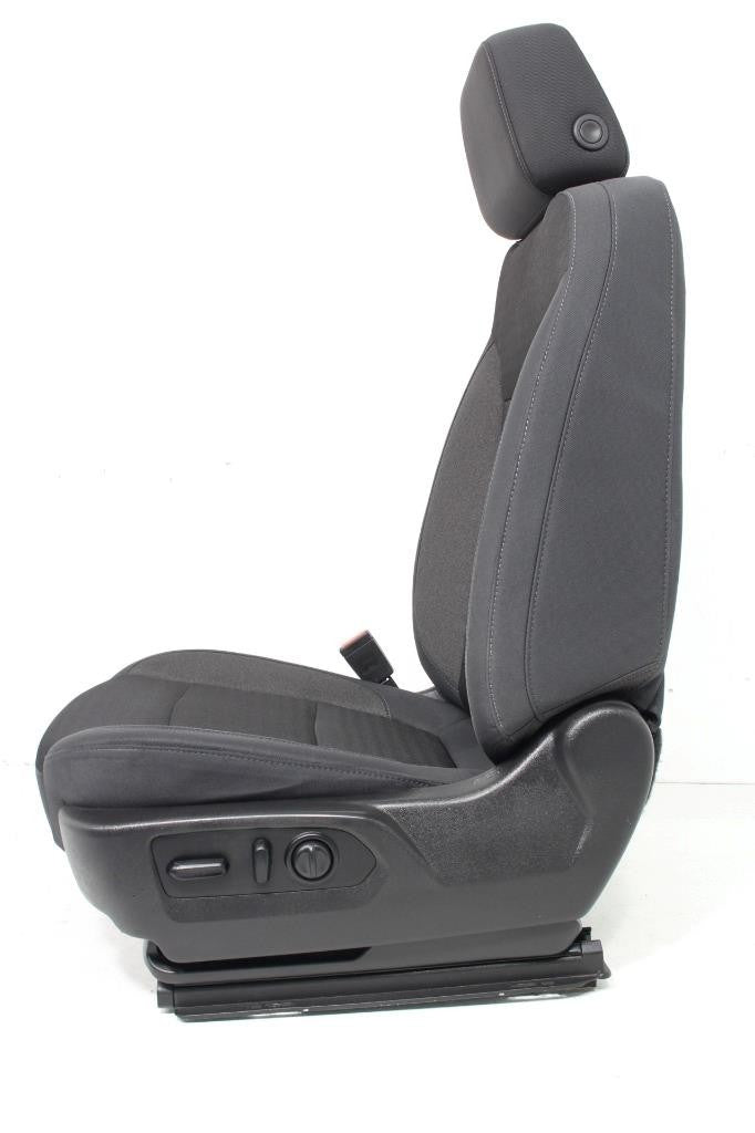 2019 - 2024 Chevy Silverado GMC Sierra Power Driver Seat Black Cloth Upgrade Kit