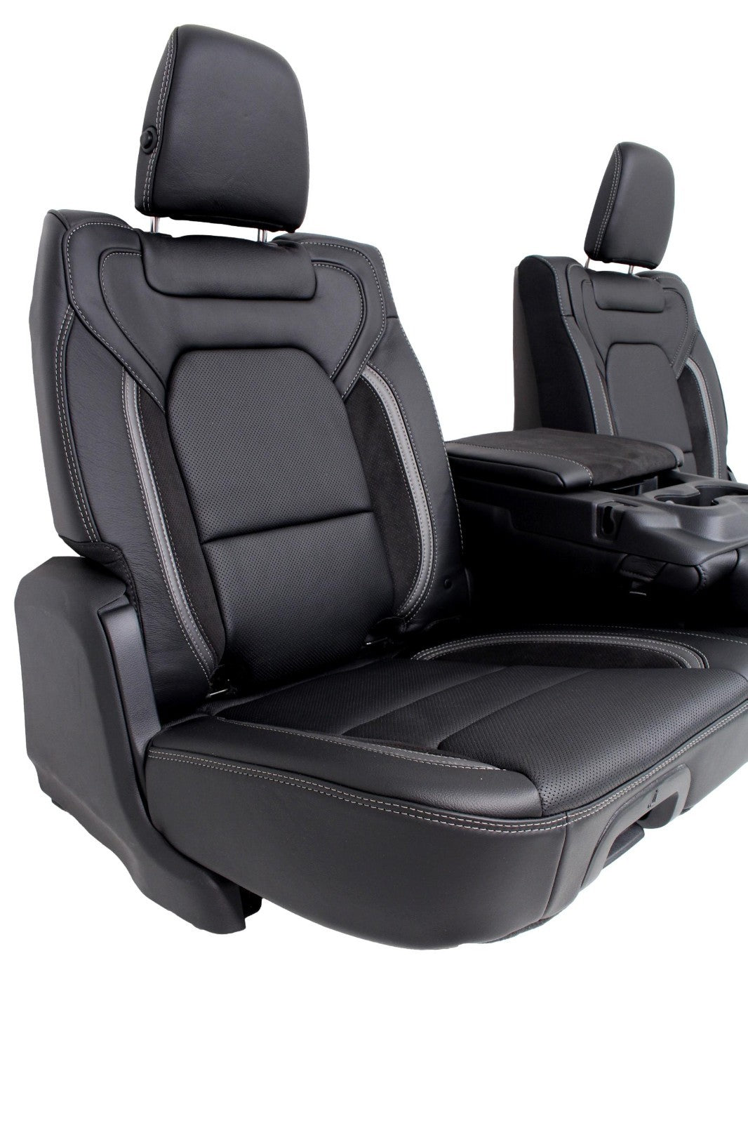 2019 - 2025 Ram 1500 Seats, Crew Cab Set, RHO Black Leather, Heated Cool Massage