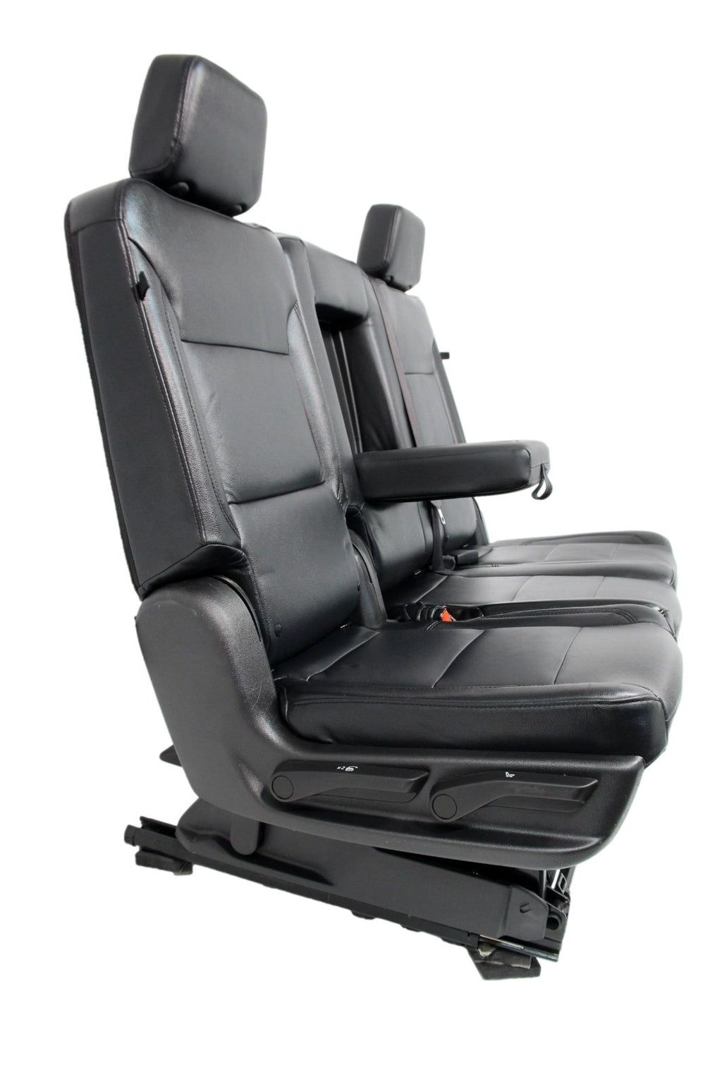 2021 – 2025 Chevy Suburban Tahoe 2nd Row Bench Seat, LT Black Leather w/ Armrest