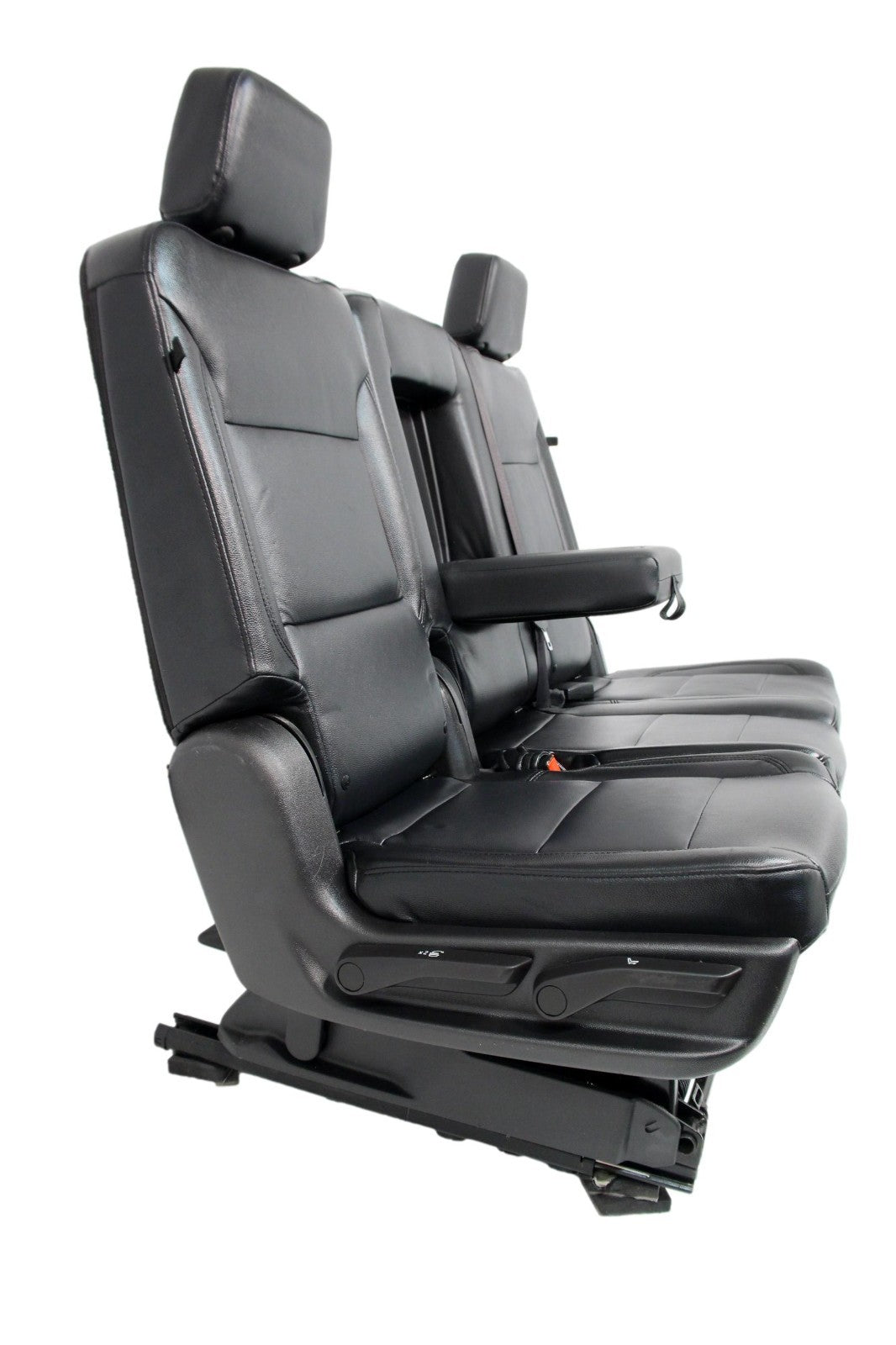 2021 – 2025 Chevy Suburban Tahoe 2nd Row Bench Seat, LT Black Leather w/ Armrest