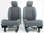 2009 - 2018 Dodge Ram Front Bucket Seats, Diesel Gray Cloth, OEM Powered 10-Way