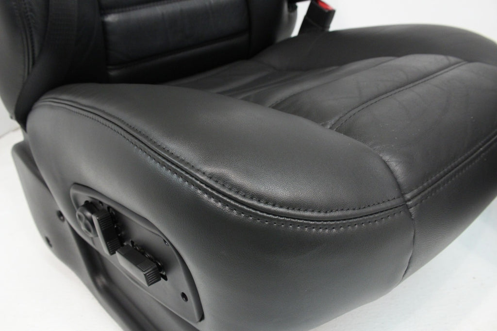 2003 - 2007 Hummer H2 Seats Set, Black Leather Powered Heated OEM