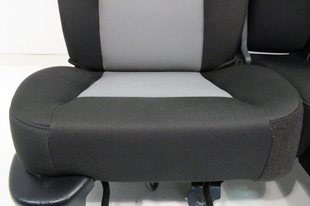 1998 - 2011 Ford Ranger Seats, 60-40 Split Bench, Black Gray Cloth, Extended Cab