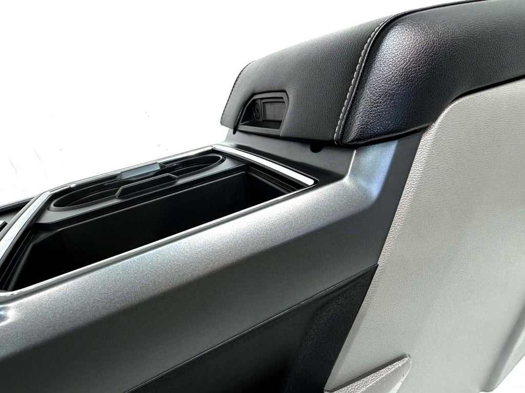 15-22 F150 Super Duty Center Console & Install Kit w/o Shifter Gray Leather XLT