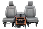 2002-2008 Dodge Ram Slate Gray Leather Seats & Woodgrain Business Console