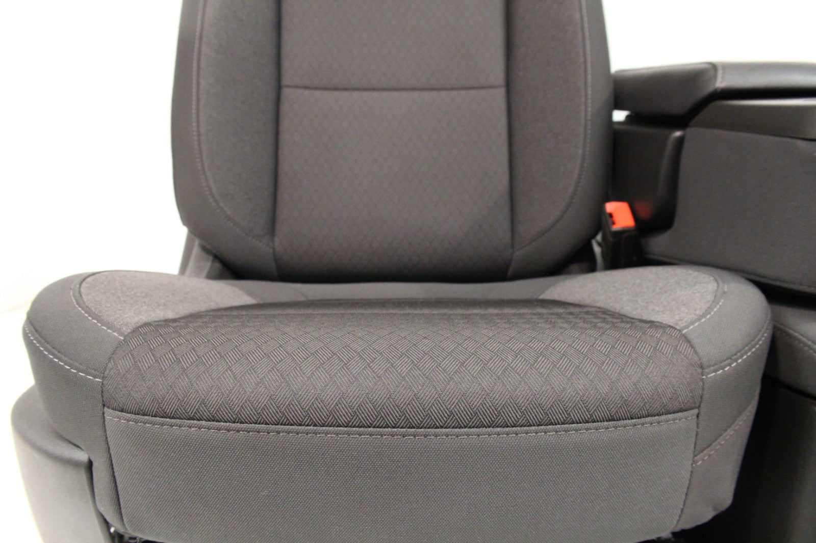 2019 - 2026 Chevy Silverado Split Bench Seat, LT Black Cloth w/ Power Driver