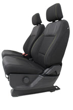 2015+ Ford F150 & Super Duty Seats, Manual STX Black Cloth w/ Lime Green Stitch