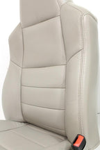 2008-2010 Ford Super Duty Front Seats, Power Stone Gray Leather Lumbar OEM