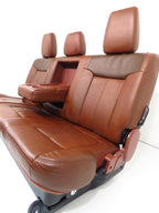 1999 - 2016 Ford Super Duty Seats Set, King Ranch Leather Power Heat Cool Crew