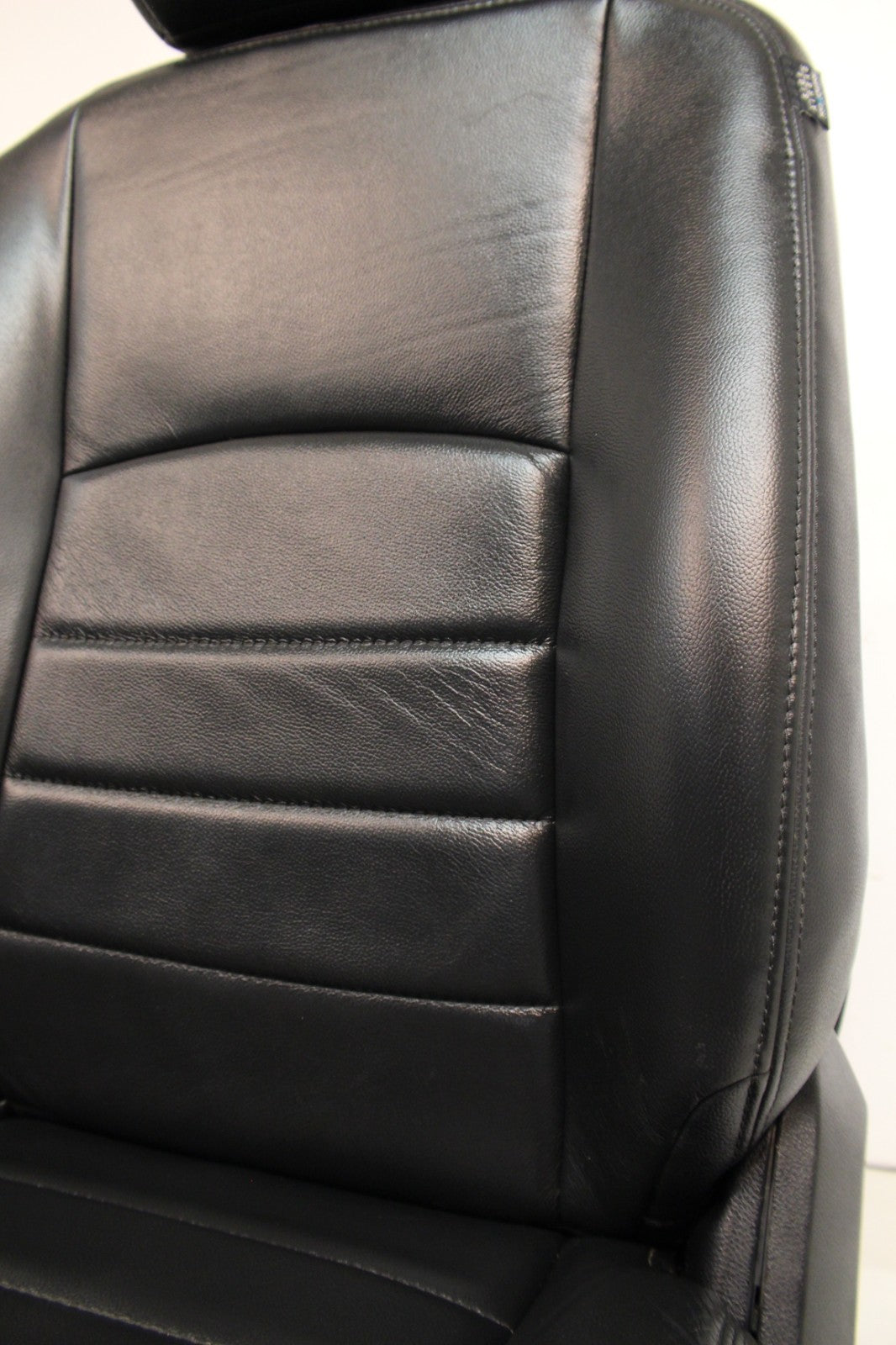 2002 - 2018 Dodge Ram Seats Set, Crew Cab Roadwire Black Leather w/ Power Driver