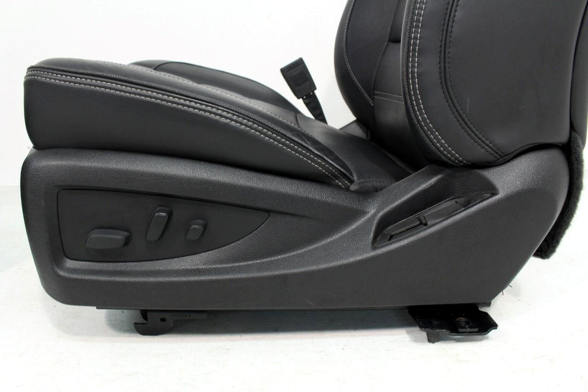 2015-2017 GMC Yukon Denali Front Seats, OEM Black Leather Heated Cooled