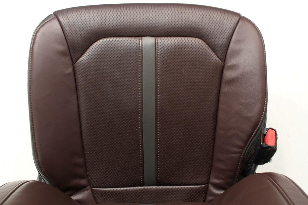 2015 - 2022 Ford F150 Super Duty Platinum Seats Set, Brunello Leather Heat Cool