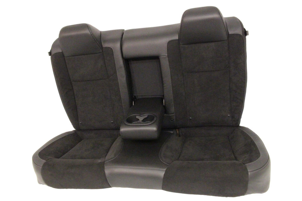 2008 - 2023 Dodge Challenger Seats Set,  Black Leather Suede w/ T/A Embroidery