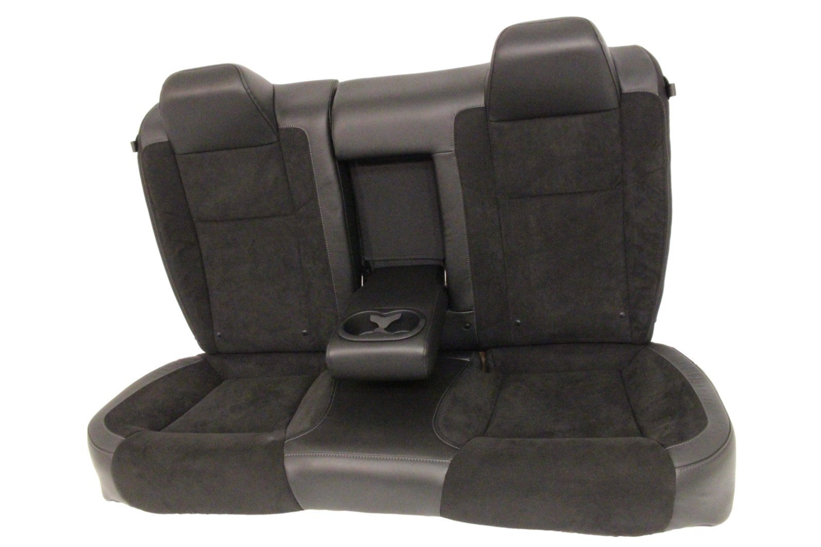 2008 - 2023 Dodge Challenger Seats Set,  Black Leather Suede w/ T/A Embroidery