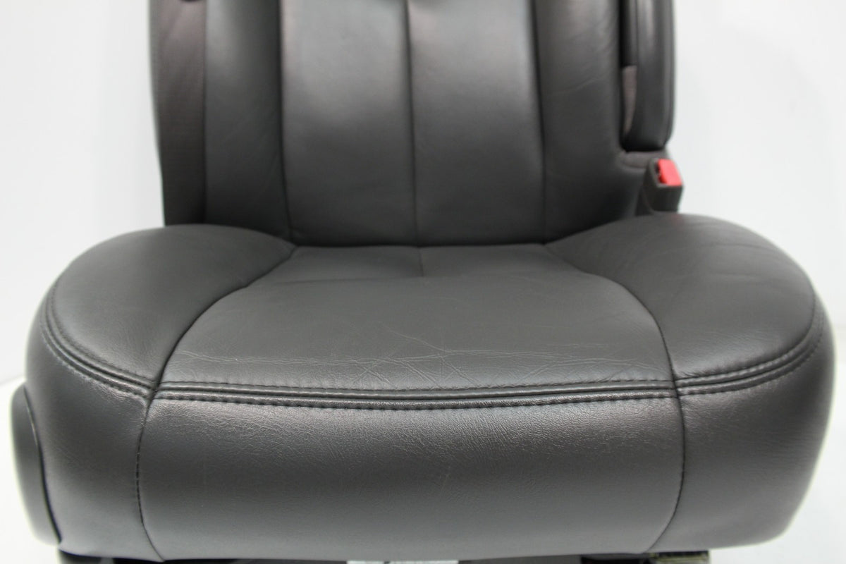 99-07 Sierra Silverado Front Seats, Dark Pewter Leather, Power 2-Way Lumbar