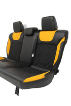 2012 - 2018 Ford Focus Recaro Seats Set, Black Leather w/ Tangerine Orange Cloth