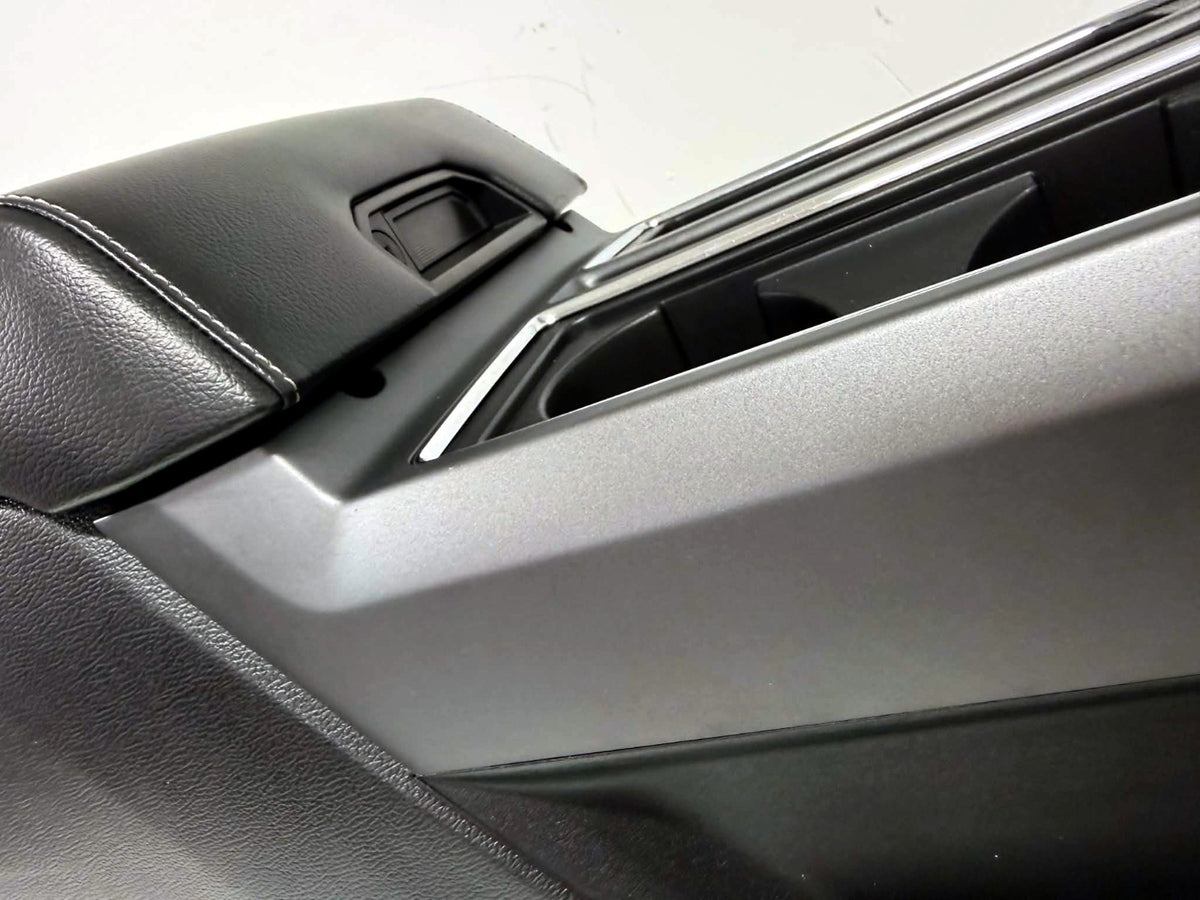 15-22 F150 Super Duty Center Console & Install Kit - Lariat Black Gray Rear Heat