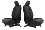 18 - 26 Jeep JL JLU JT Wrangler Front Seats, Rubicon Black Nappa Leather w/ Red