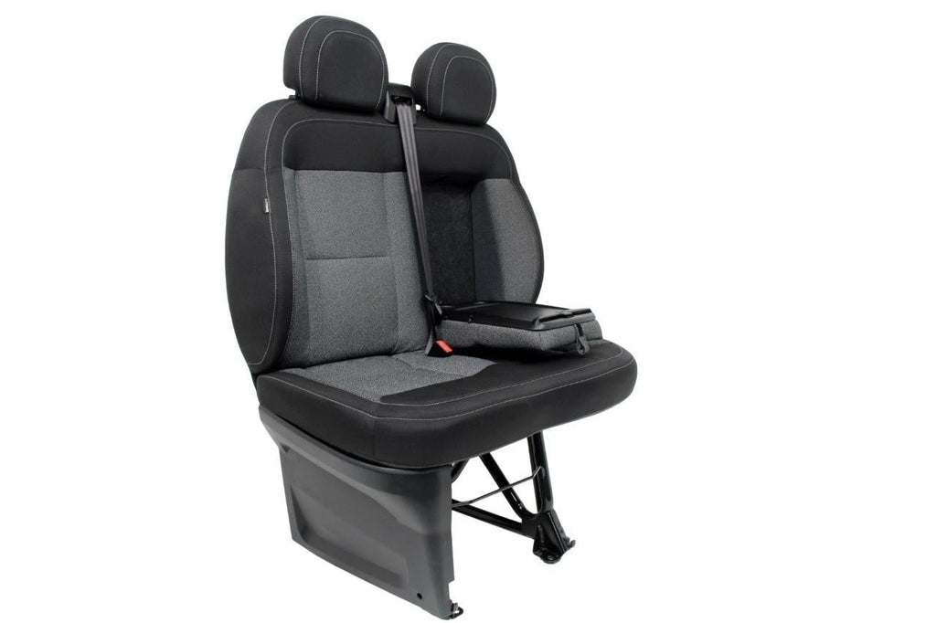 14 - 26 Ram ProMaster Front Passenger Bench Seat Gray Black Cloth OEM 6TH95LXBAA