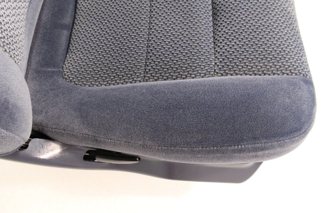 1999 - 2007 Ford Super Duty Front Bucket Seats, Denim Blue Cloth Fits 73+ Trucks