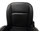 2018 - 2026 Jeep Wrangler JL Seats Set, 2-Door MOPAR Black Leather Orange Stitch