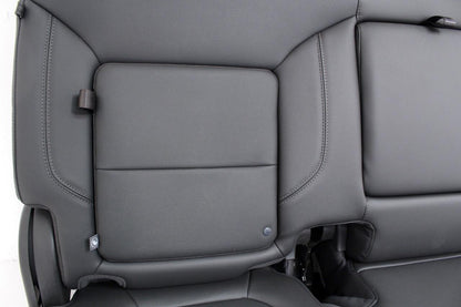19-22 Silverado Sierra Heated Cooled Black Leather Seats Front & Rear Set OEM