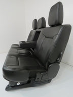 1999-2016 Ford Super Duty Rear Seats , Crew Cab Lariat Black Leather 60/40 Bench