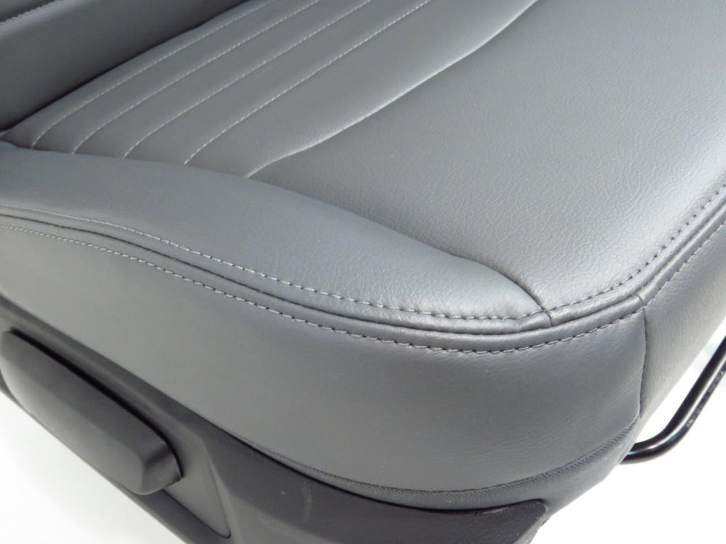 2009-2018 Dodge Ram Front Seats Set, Work Grade Gray Vinyl Split Bench Manual