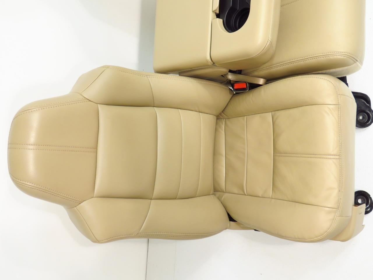 2008 - 2010 Ford Super Duty Front Seats w/ Jump, Lariat Tan Leather Heated Power