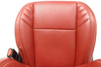 11-23 Dodge Charger SRT Seats, Demonic Red Laguna Leather OEM w/ Power Heat Cool