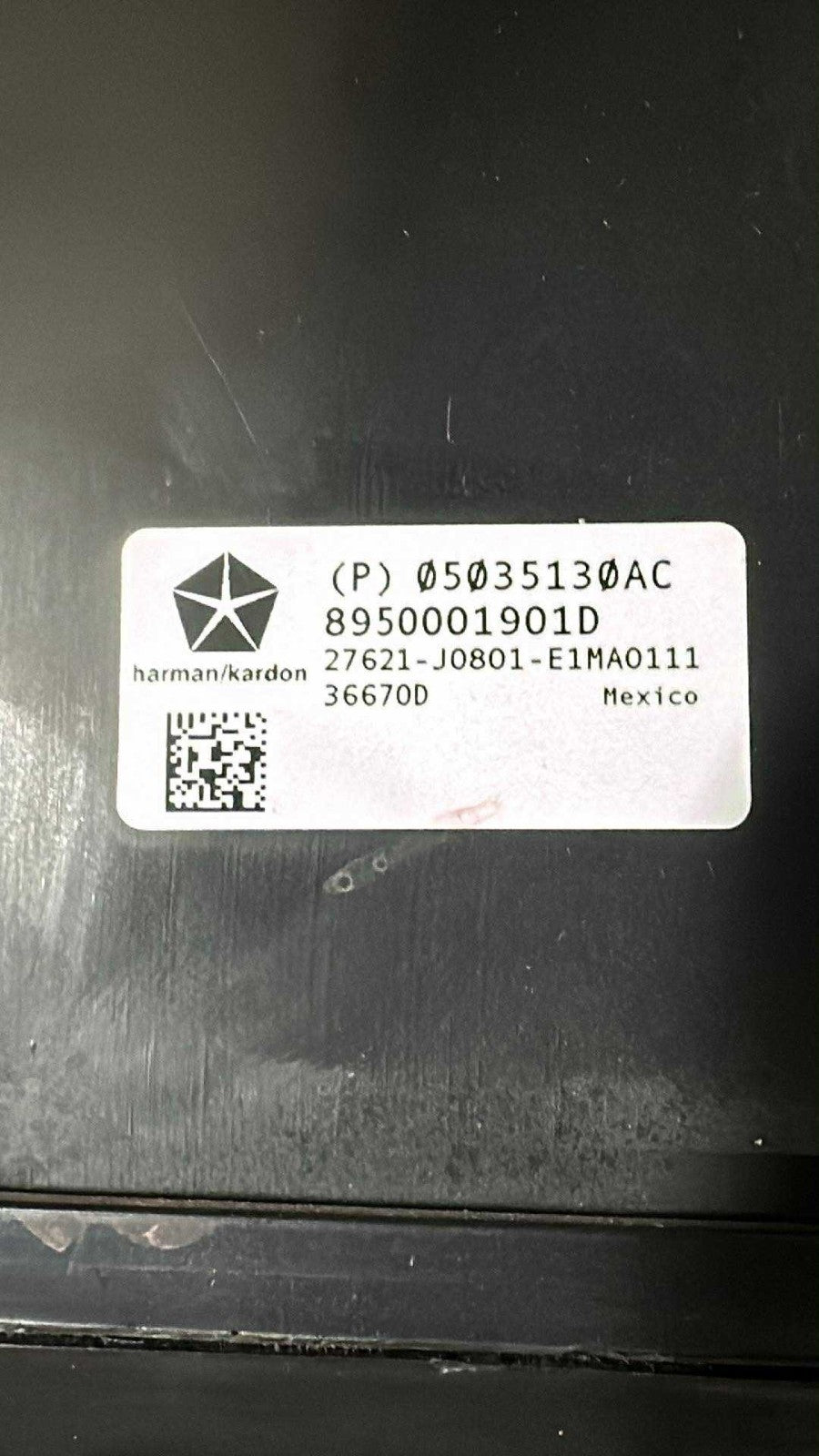 2014 - 2020 Grand Cherokee Rear Harman Kardon Subwoofer Sub Speaker OEM Factory