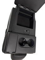2015-2025 F150 Super Duty Console → Jump Seat Conversion Kit Black Leather Gray