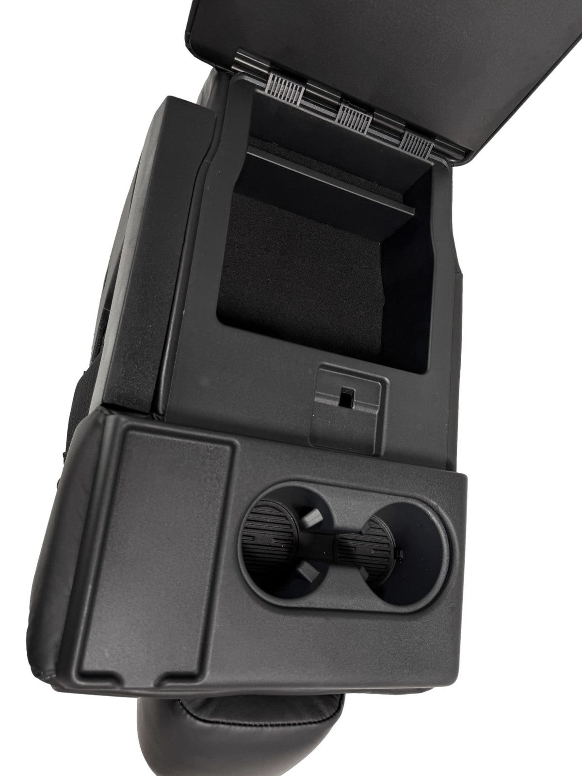 2015-2025 F150 Super Duty Console → Jump Seat Conversion Kit Black Leather Gray