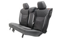 2012 - 2018 Ford Focus ST Recaro Rear Seats, Black Leather Smoke Gray Cloth