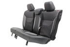 2012 - 2018 Ford Focus ST Recaro Rear Seats, Black Leather Smoke Gray Cloth