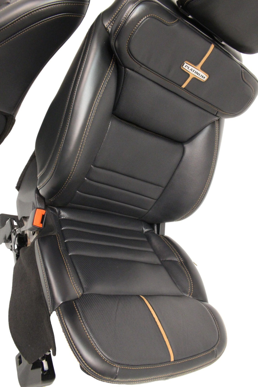 2023 + Ford Super Duty Platinum Seats Set, Black Leather Max Recline Massaging