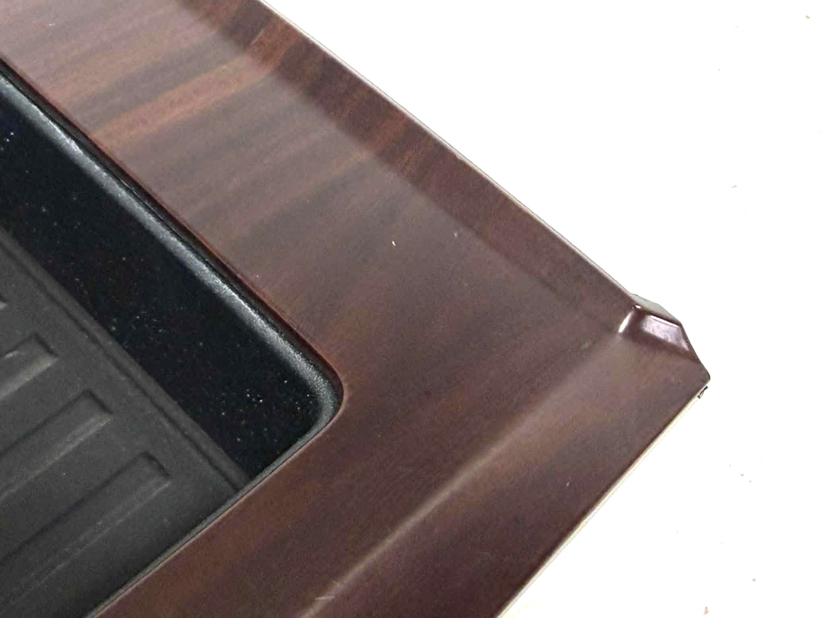2011-2014 Ford F-150 Center Console Shifter Trim Cup Bezel, Tan Wood Grain OEM