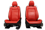 2015 - 2023 Ford Mustang Seats Set, GT Premium Coupe - Showstopper Red Leather