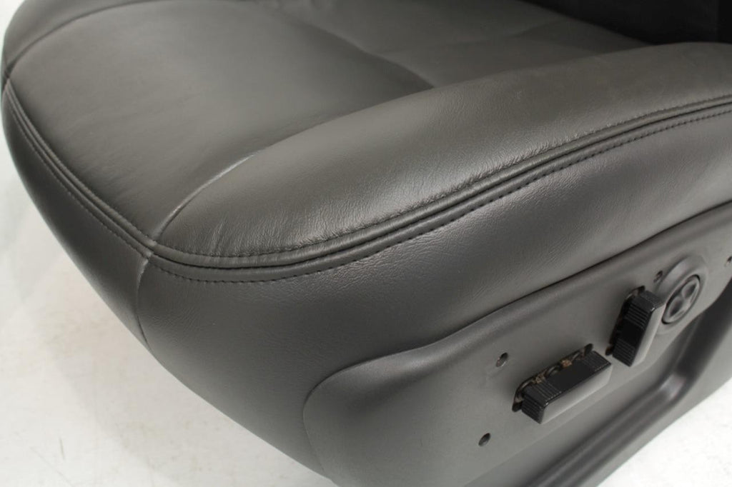 99 - 06 Silverado Sierra Tahoe Yukon Heated Power Leather Seats Dark Pewter OEM