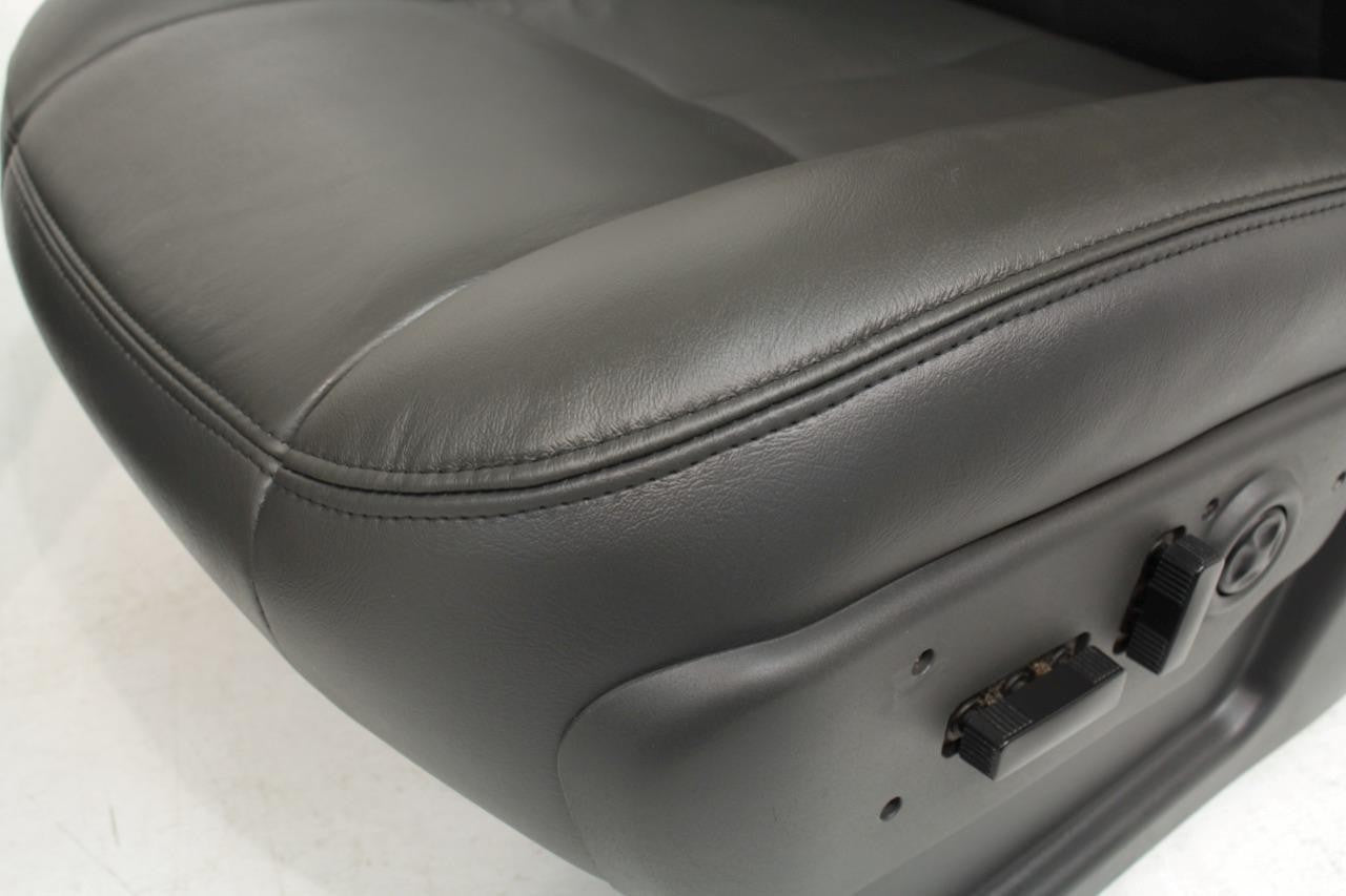 99 - 06 Silverado Sierra Tahoe Yukon Heated Power Leather Seats Dark Pewter OEM