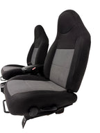 1998 - 2009 Ford Ranger Front Seats & Console, Black Gray Cloth , Extended Cab