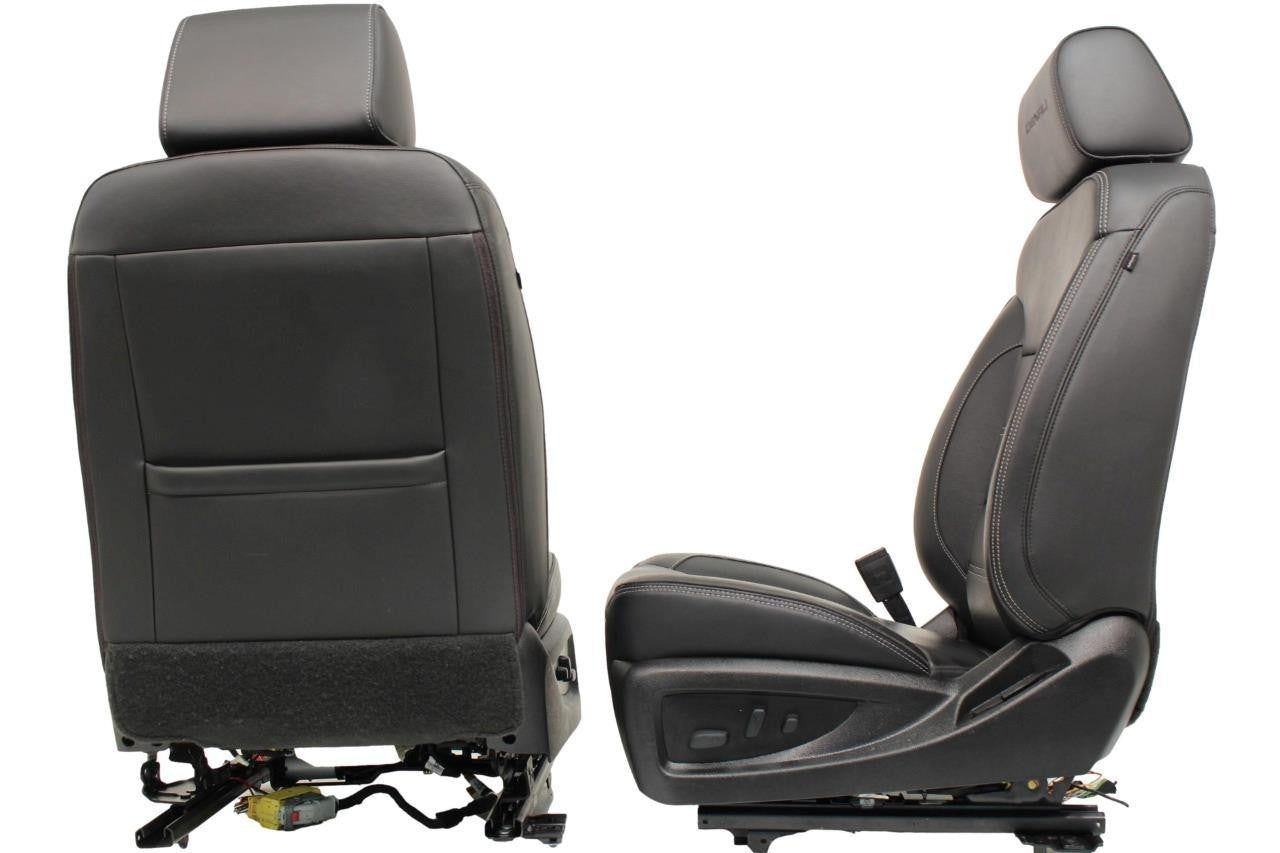2018-2020 GMC Yukon Denali Front Seats, OEM Black Leather Heated Ventilated Cool