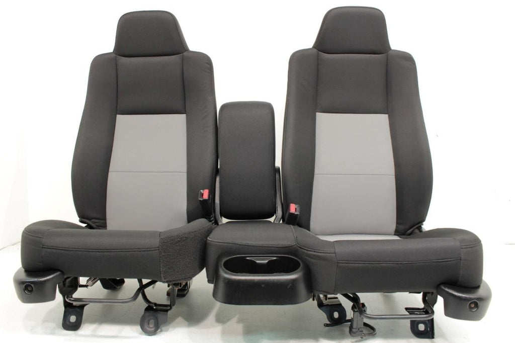 1998 - 2009 Ford Ranger Seats, 60-40 Split Bench, Black Gray Cloth, Extended Cab